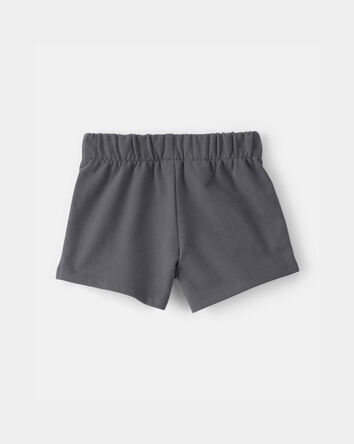 Baby Girl French Terry Shorts - Grey, 