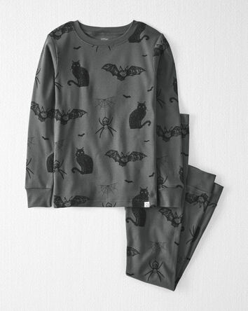Kids 2-Piece Organic Cotton Pyjamas in Spooky Creatures, 