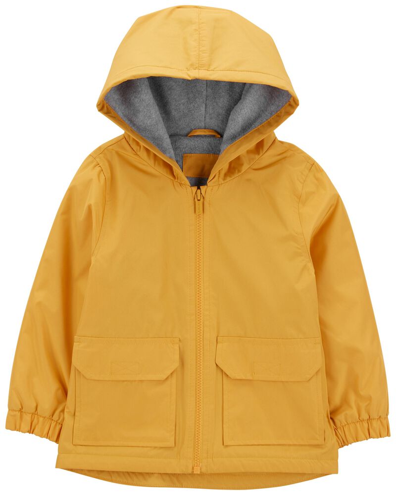 Toddler Fleece-Lined Rain Jacket, image 1 of 3 slides