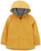 Toddler Fleece-Lined Rain Jacket, image 1 of 3 slides