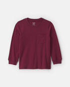 Toddler Boy Long-Sleeve T-Shirt - Burgundy, image 1 of 3 slides