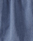 Girls Organic Cotton Denim Dress, image 4 of 5 slides