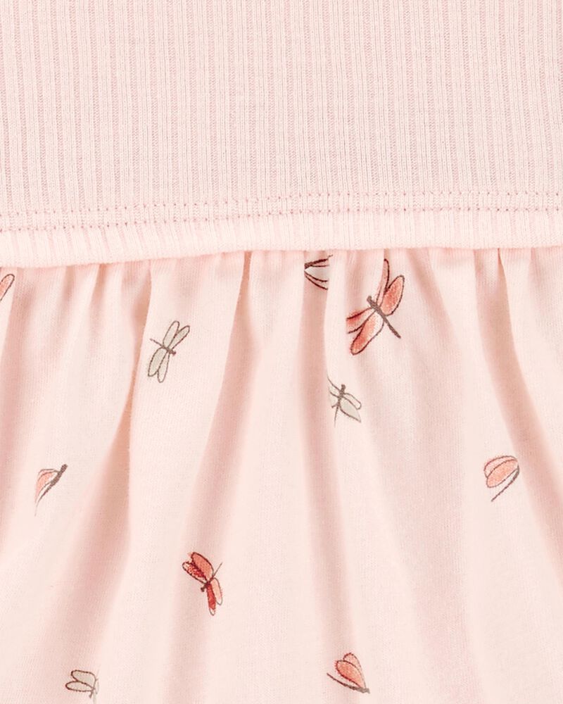 Bébé Ensemble 2 pièces robe cache-couche et cardigan, image 3 sur 5 diapositives