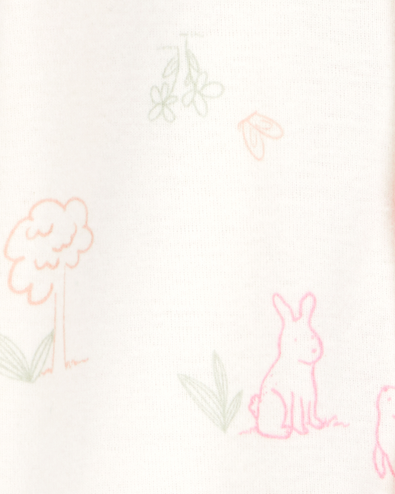 Bébé Ensemble 3 pièces robe de nuit convertible à lapin et bonnet, image 3 sur 4 diapositives