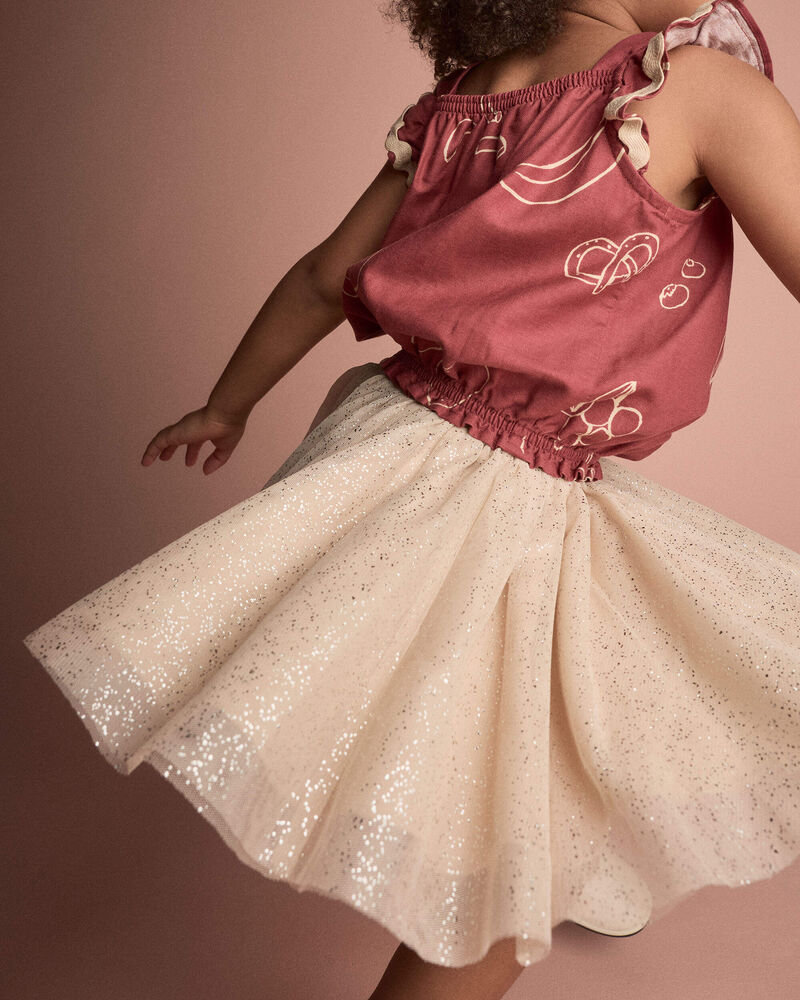 Toddler Girl Avenue Twirl&trade; Mini Skirt - Khaki, image 3 of 5 slides