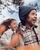 Toddler Organic Cotton Sweater Knit Beanie, image 3 of 4 slides