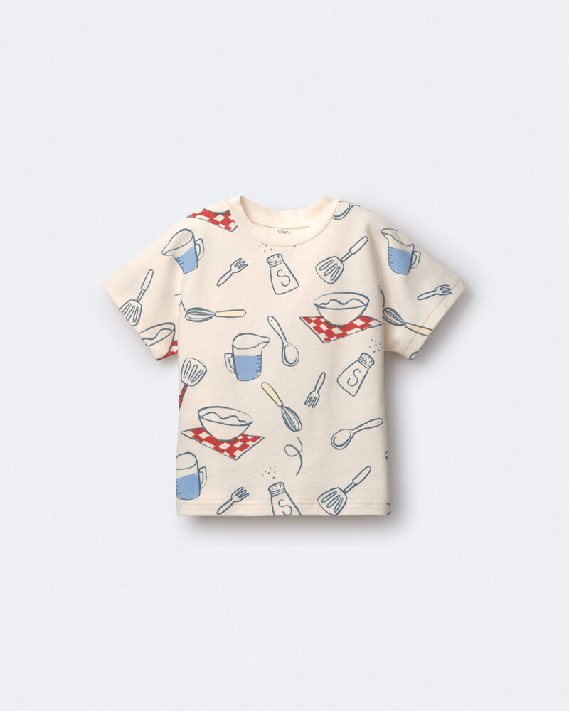 Tout-petit - T-shirt &agrave; manches chauve-souris, p&acirc;tisserie - Cr&egrave;me, image 2 sur 6 diapositives