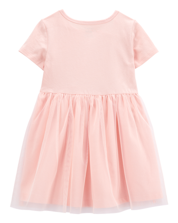 Toddler Bunny Tutu Short-Sleeve Dress - Pink, 