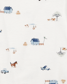 Baby 3-Piece Barn Print Little Cardigan Set, image 4 of 6 slides