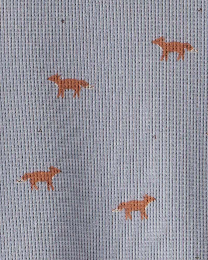 Toddler Organic Cotton Pyjamas in Shadow Fox Print, image 4 of 6 slides