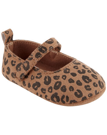 Leopard Mary Jane Baby Shoes, 