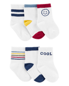 Baby 6-Pack Crew Socks, image 1 of 2 slides