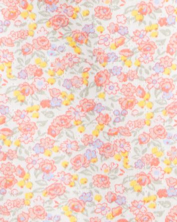 B&eacute;b&eacute; fille - Cache-couche &agrave; manches longues &agrave; motif floral - Rose, 