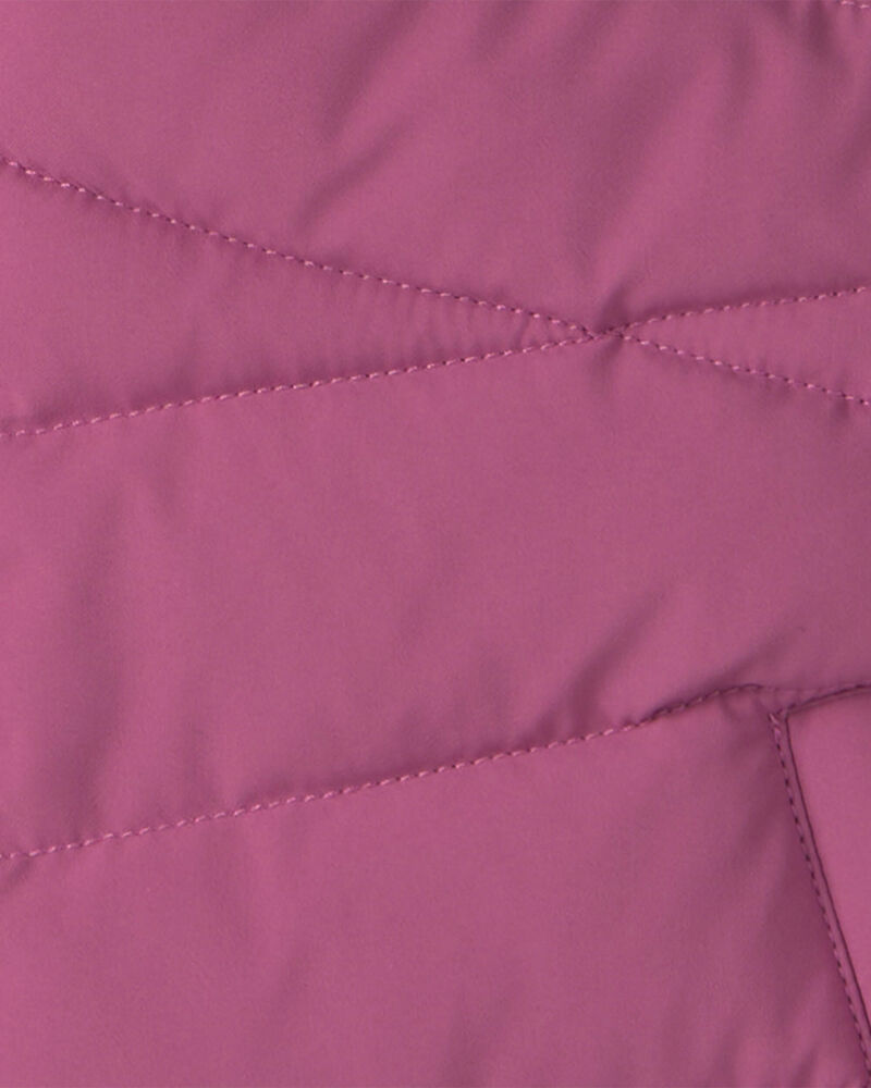 Toddler Girl  Bubble Urban Jacket- Purple, image 3 of 4 slides