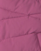 Toddler Girl  Bubble Urban Jacket- Purple, image 3 of 4 slides