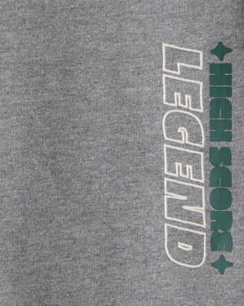 Boys Gaming Fleece Pullover Sweatshirt - Grey, 