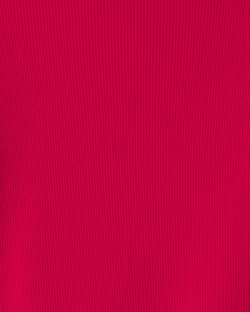 Toute-petit fille - Ensemble 2 pi&egrave;ces manches longues et robe en velours c&ocirc;tel&eacute; &agrave; motif floral &ndash; Bleu marine/Rouge, image 4 sur 5 diapositives