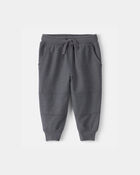 Baby Boy French Terry Joggers - Grey, image 1 of 4 slides
