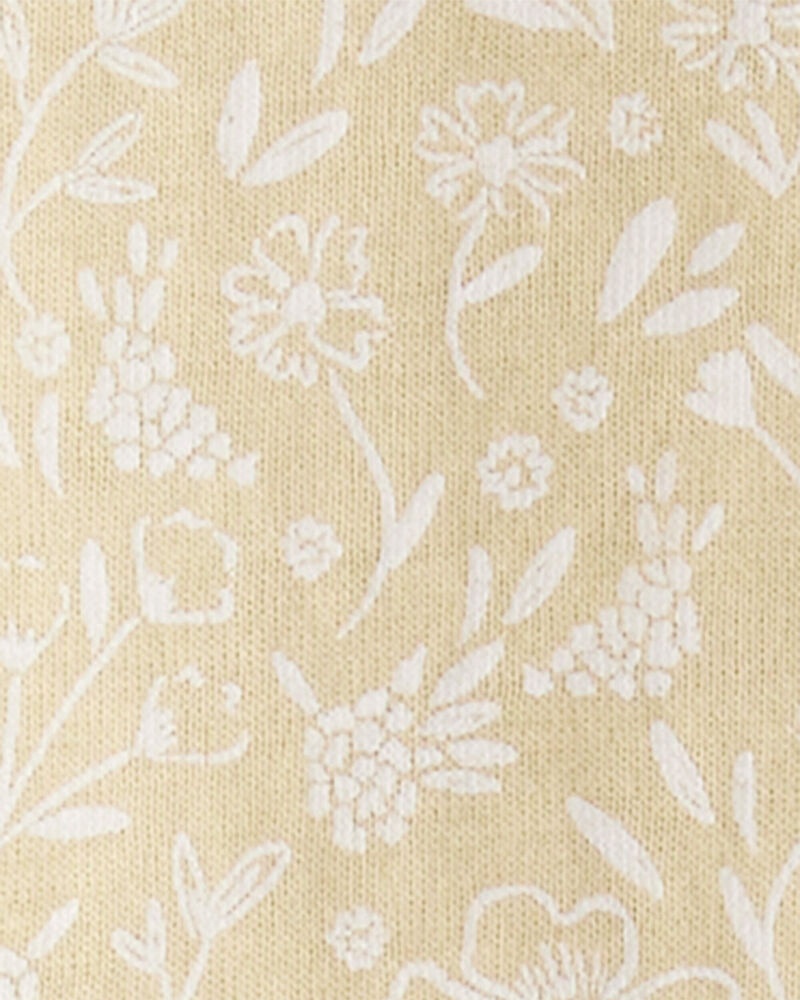 Kid Floral Print Organic Cotton 2-Piece Pyjamas, image 3 of 4 slides
