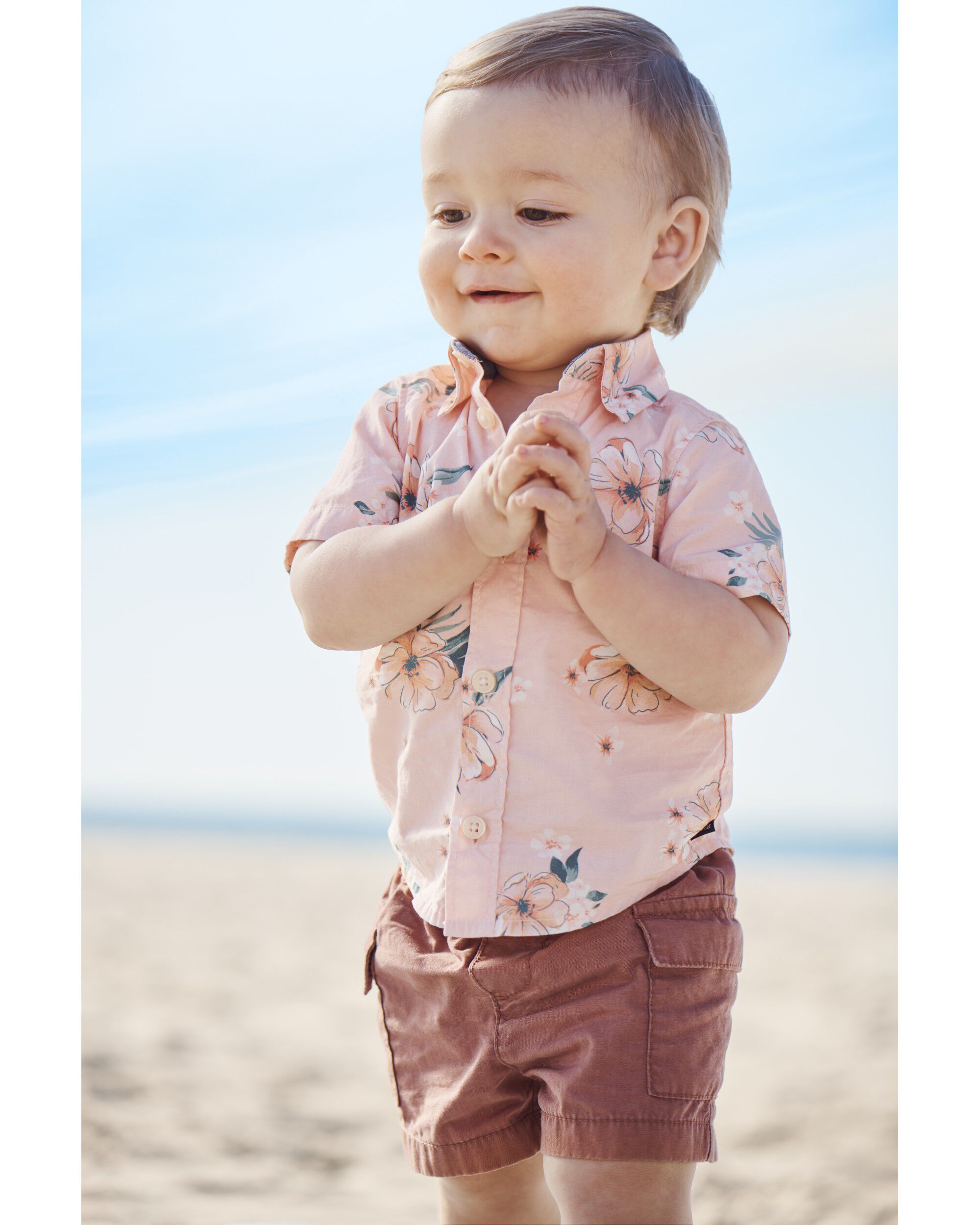 Floral shirt baby boy 2025