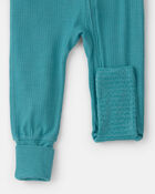 Baby PurelySoft Snug Fit 1-Piece Pyjama - Blue, image 5 of 9 slides