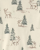 Jeune - Pyjama 2 pi&egrave;ces en coton biologique au motif For&ecirc;t de rennes, image 3 sur 3 diapositives