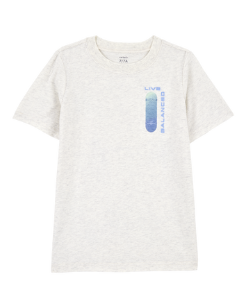 Kid Short-Sleeve Skateboard Tee - Grey, 