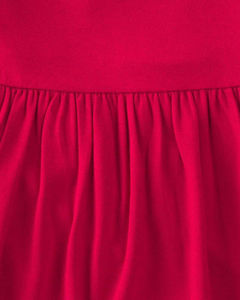 B&eacute;b&eacute; fille - Robe cache-couche PurelySoft&trade; &agrave; manches longues &ndash; Rouge, image 4 sur 4 diapositives