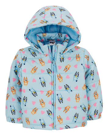 Toddler Bluey Puffer Jacket, 