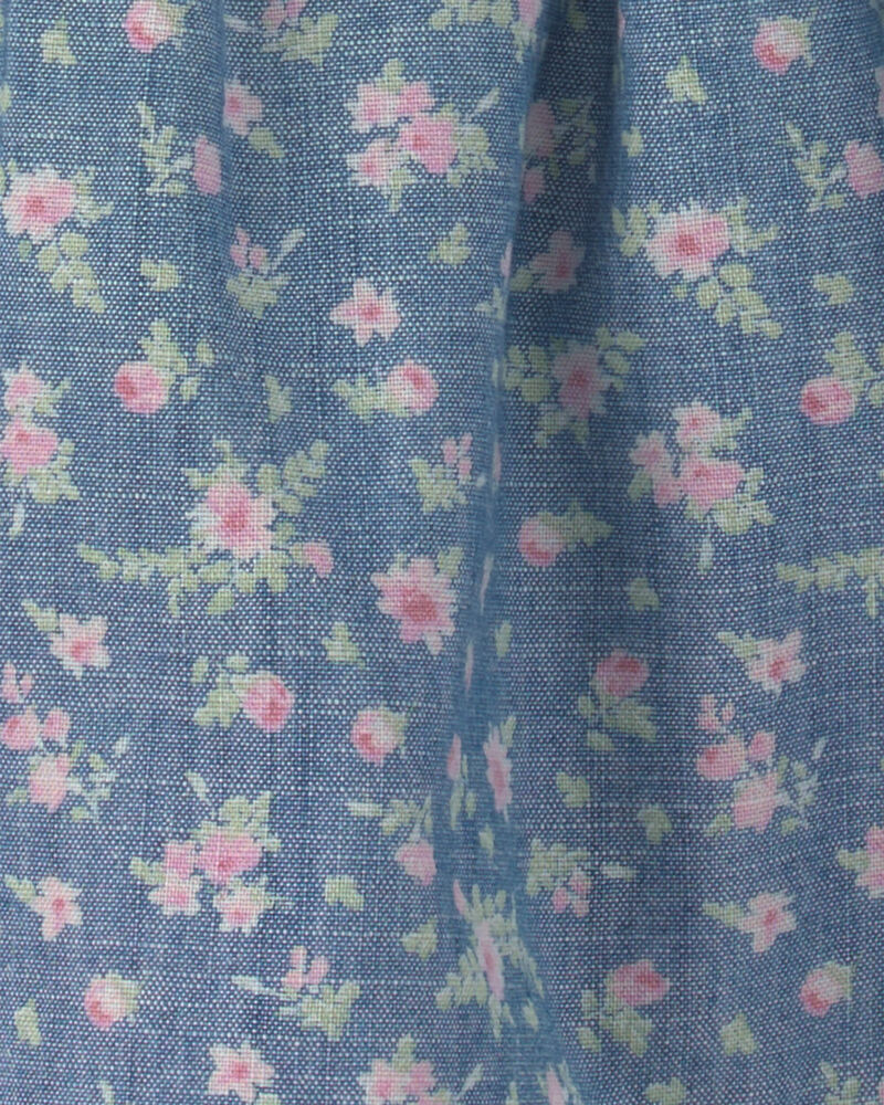 Baby Girl Floral Chambray Dress, image 4 of 5 slides