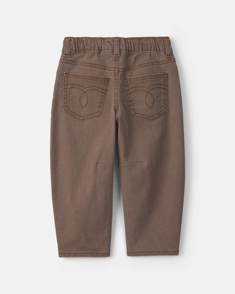 Toddler Boy Western Jeans - Brown, image 2 of 4 slides
