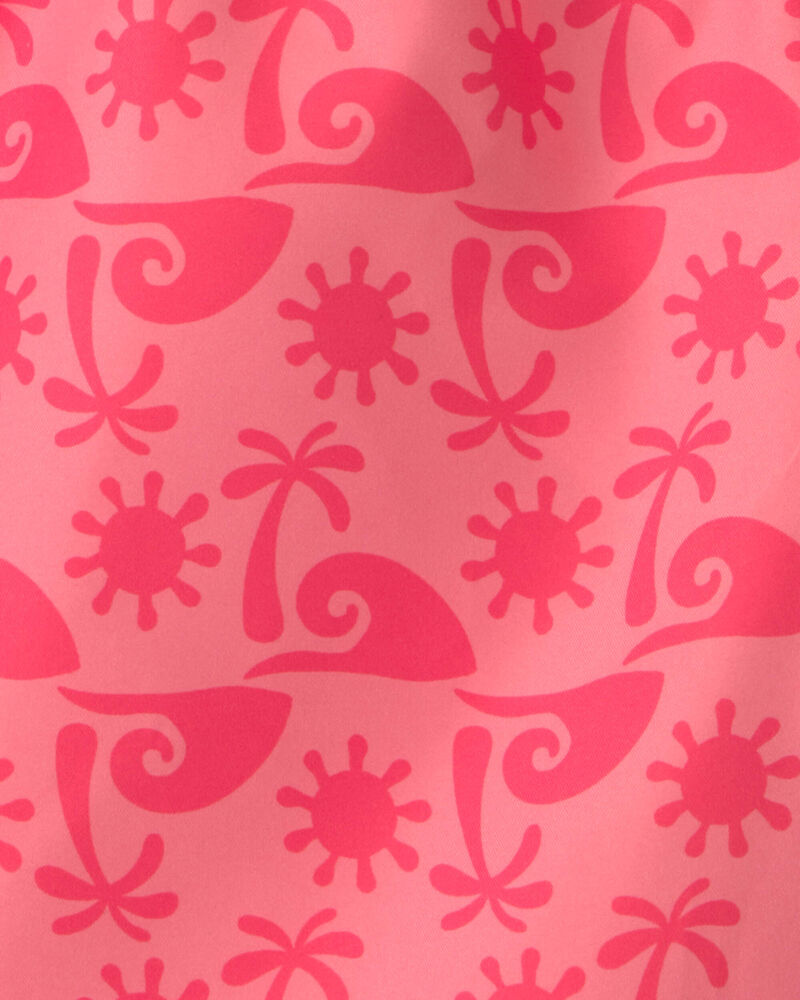 Boys Tropical Swim Trunks - Red, image 3 of 4 slides