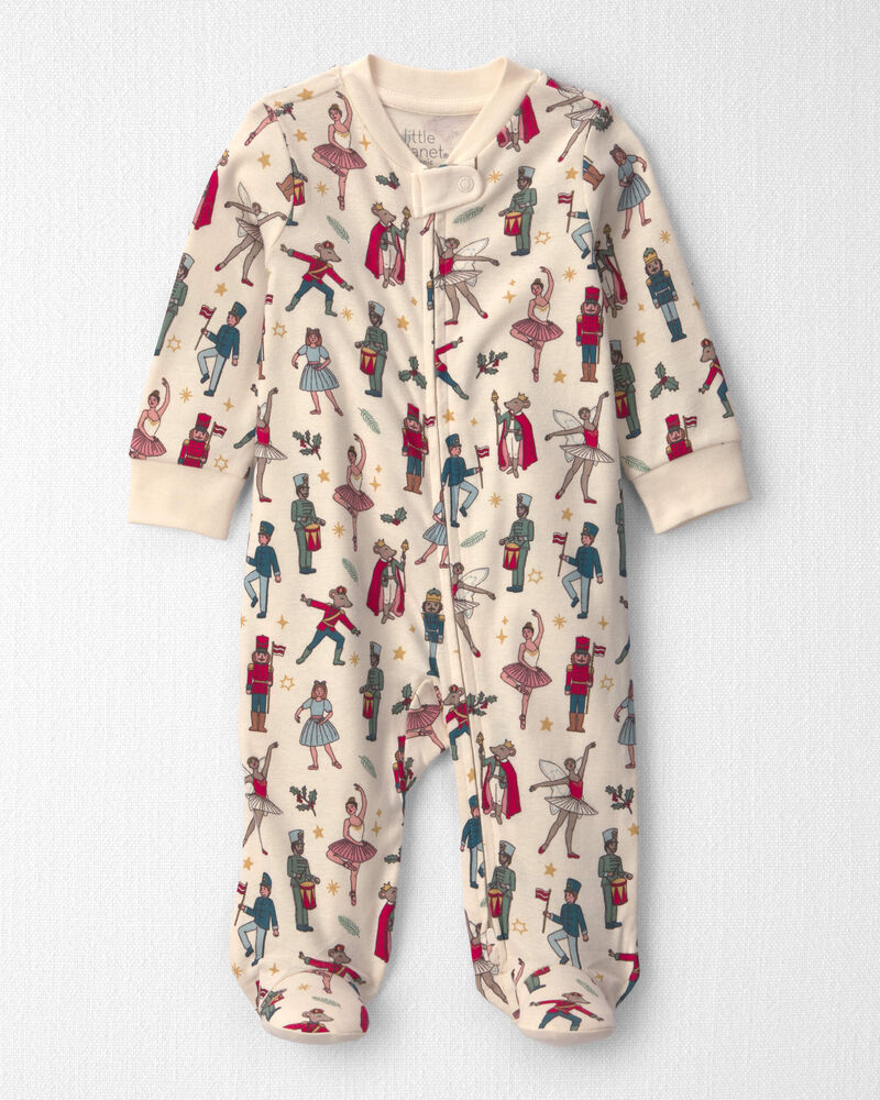 Baby Organic Cotton Sleeper in Nutcracker, image 1 of 5 slides