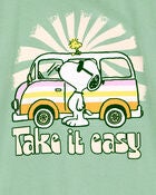 Kid Peanuts™ Snoopy Short-Sleeve Graphic Tee - Green, image 2 of 2 slides