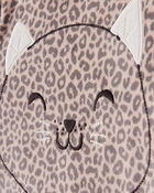 Toddler Girl Leopard Print DreamPlush Long-Sleeve Snug Fit 2-Piece Pyjamas, image 2 of 4 slides