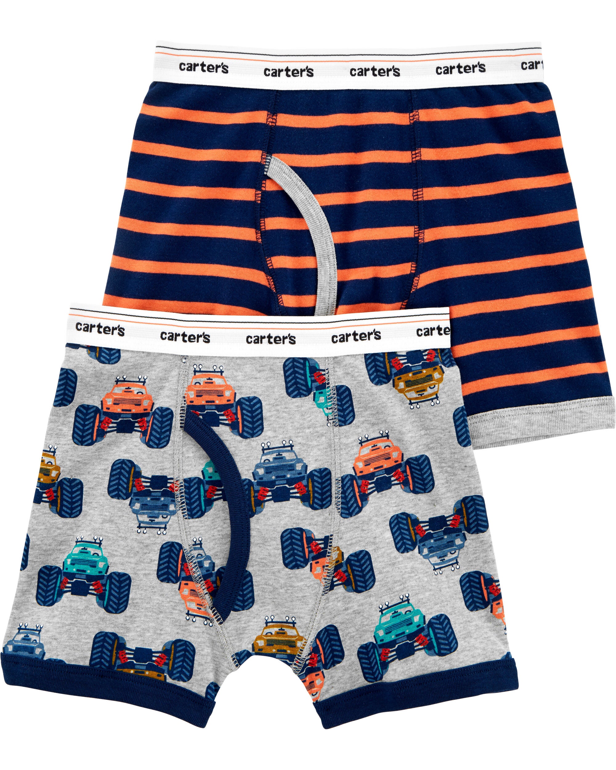 Toddler Boys 2 Pack Cotton Boxer Briefs 6 7 Carter s