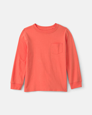 Kids Long-Sleeve T-shirt- Orange, 