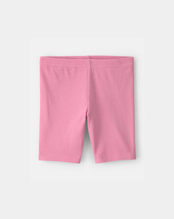 Filles - Short de cycliste, couleur unie - Rose, 