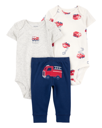 Baby Boy 3-Piece Fire Truck Little Character Set®, 