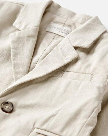 Baby Linen Suit Jacket Made with Organic Cotton, 