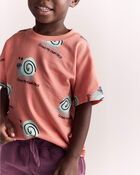 Toddler Boy Snail Dolman Tee - Orange, image 1 of 6 slides