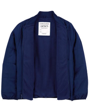 Kid Fleece-Lined Quilted Midweight Jacket, 