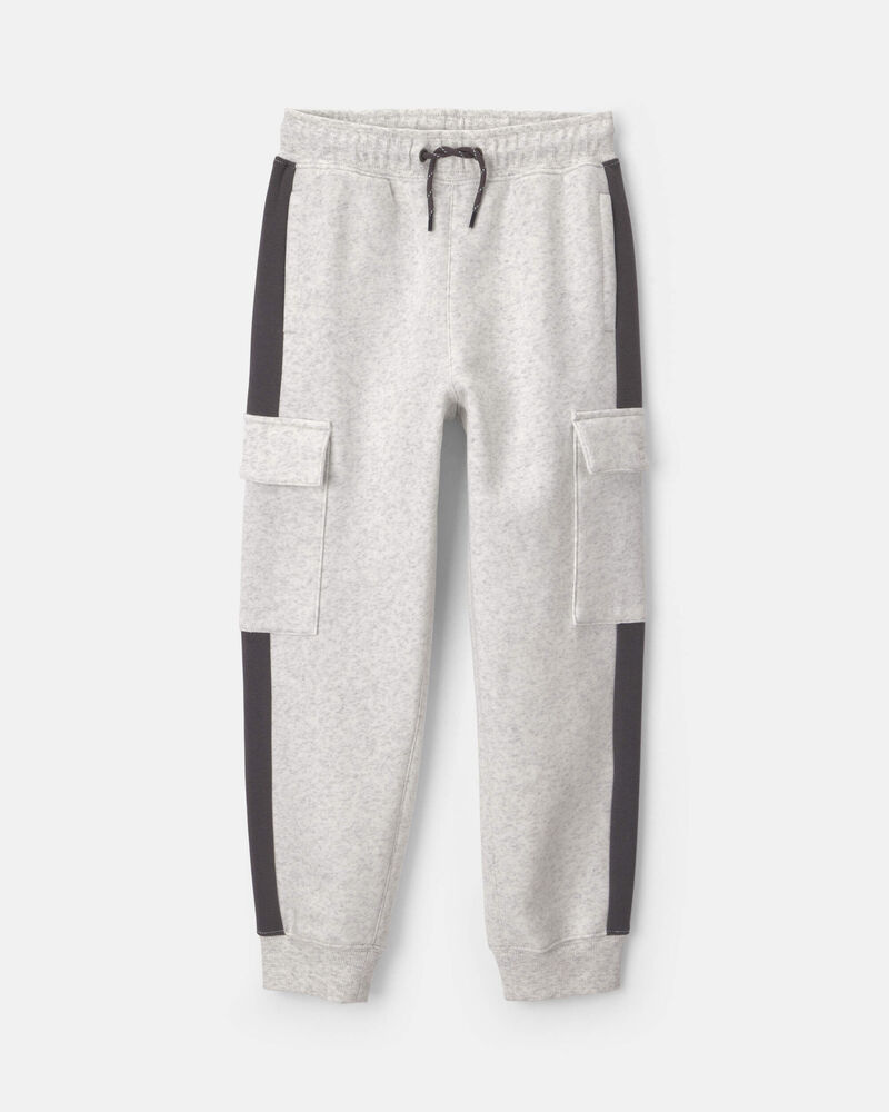 Boys Fleece Pants - Gray, image 1 of 5 slides