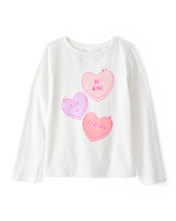Kid Be Mine Long-Sleeve Shirt - White, 