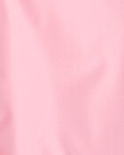 Toddler Girl Solid Rain Jacket - Pink, image 2 of 2 slides