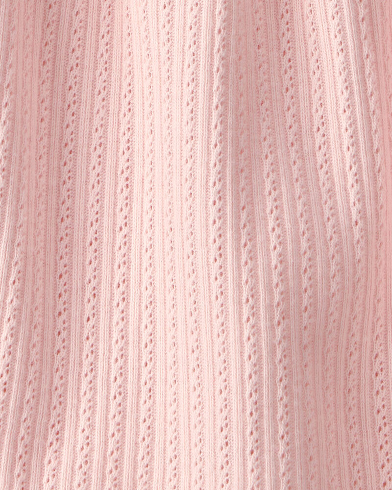 Baby Girl Pointelle Bodysuit Dress Made with Organic Cotton, image 3 of 4 slides