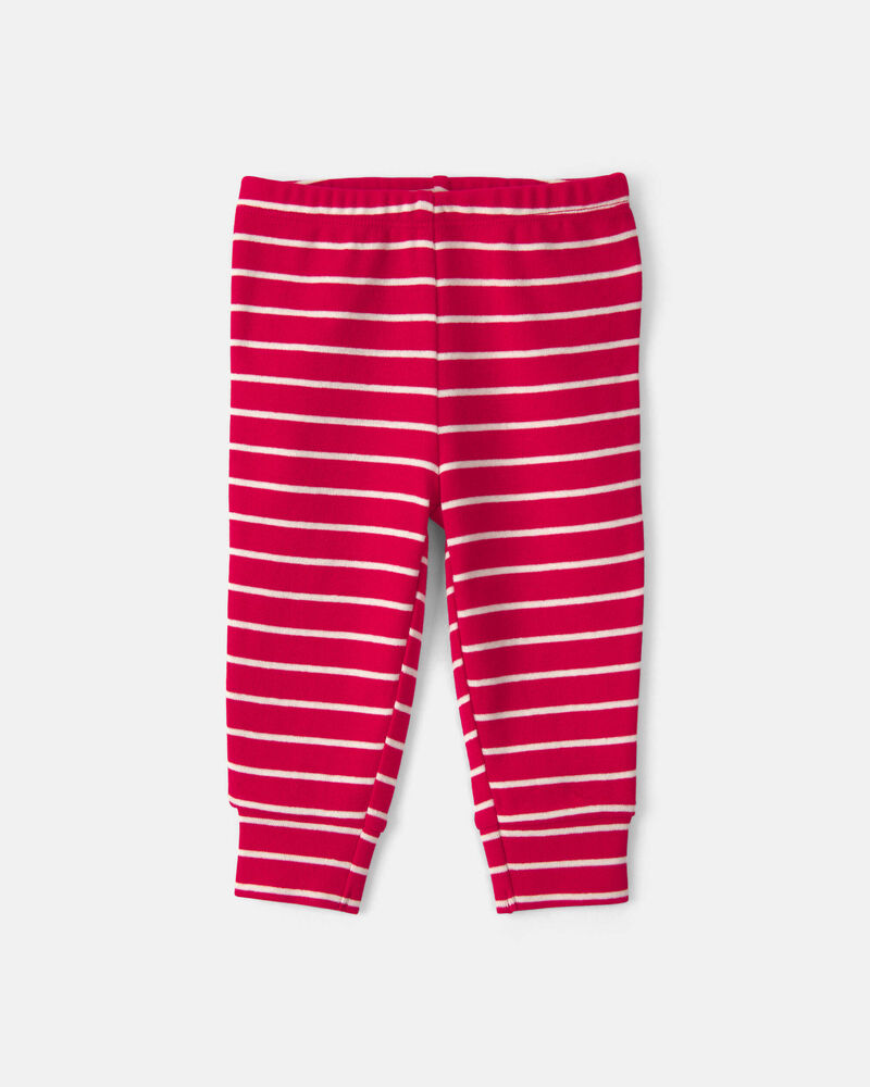 B&eacute;b&eacute; gar&ccedil;on - Ensemble 3 pi&egrave;ces cache-couches manches longues et pantalon &agrave; motif pain d&rsquo;&eacute;pice &ndash; Rouge/Cr&egrave;me, image 2 sur 5 diapositives