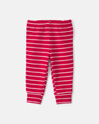 B&eacute;b&eacute; gar&ccedil;on - Ensemble 3 pi&egrave;ces cache-couches manches longues et pantalon &agrave; motif pain d&rsquo;&eacute;pice &ndash; Rouge/Cr&egrave;me, image 2 sur 5 diapositives