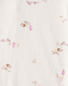 Baby Girl 5-Pack Bear Floral Multipack Bodysuits - White/Pink/Purple, image 5 of 7 slides