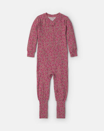 Baby Girl 1-Piece Floral PurelySoft&trade; Snug Fit Pyjama - Pink, 